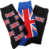 UNION JACK DESIGN  * KING'S CORONATION * *6 PAIRS EVERYDAY / DRESS SOCKS *