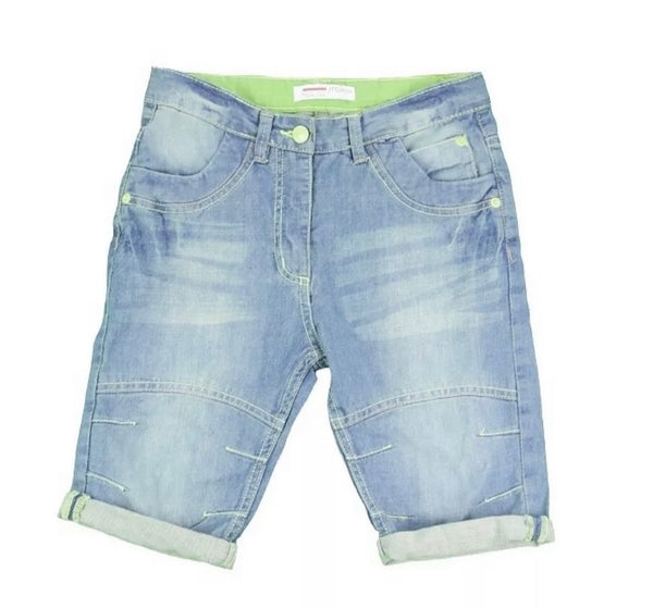 MINOTI ROLL UP AND DISTRESSED EFFECT DENIM SHORTS  *SIZES 8/9yrs to 12/13yrs*