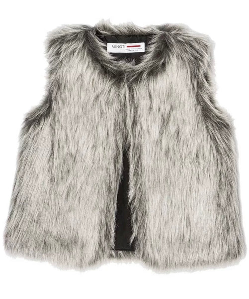 MINOTI GIRLS FAUX FUR GILET